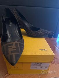 Fendi Décolleté Zucca Jacquard Originali