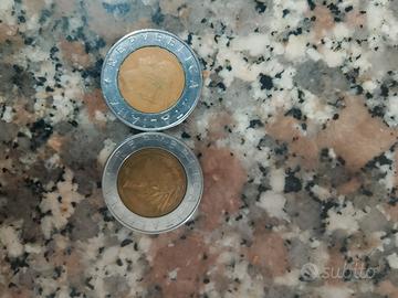 due monete da 500 lire