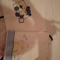2 lenzuolini culla/ carrozzina solo sopra 