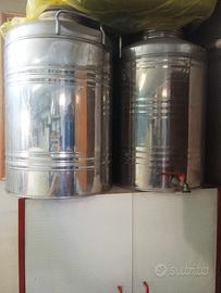 fusti  acciaio inox da 50 l x olio o vino 
