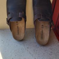 sandali chiusi Grunland in pelle 