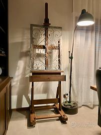 Cavalletto da pittura Vintage rovere museale