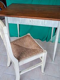 TAVOLO SHABBY CON SEDIA