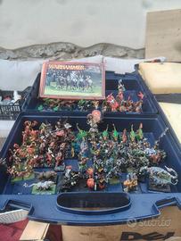 Miniature Warhammer 5th basi rettangolari piombo