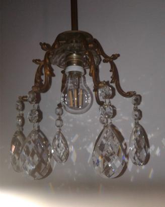 Lampadario VINTAGE piccolo e grazioso lampada led