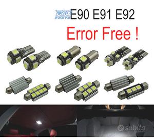 KIT 10 LAMPADE LED INTERNE BMW SERIE 3 E90 E91 E92
