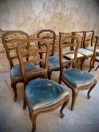 8 sedie antiche