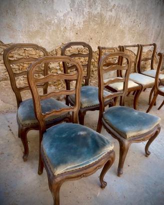 8 sedie antiche