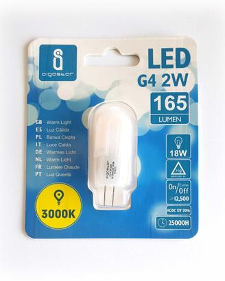 3 lampadine LED Aigostar 2W G4 Bianco Caldo