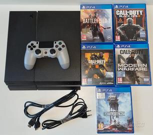 ps4 1000 gb + controller + 5 giochi