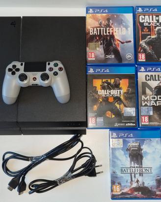 ps4 1000 gb + controller + 5 giochi