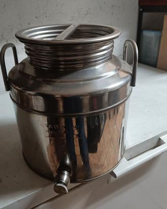 Tanica inox per olio 15 litri