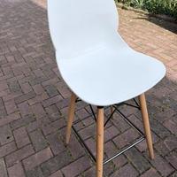 6 Sgabelli da Bar Cucina bianchi