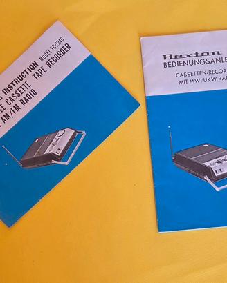 Libretto Istruzioni Radio Rexton  TC 2240 - en/de