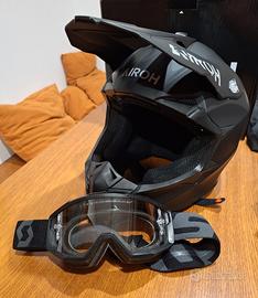 Casco Airoh Unisex S + Visiera Scott per Occhiali 