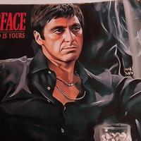 Scarface stampa su tela