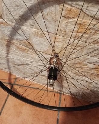 Ruota bici corsa vintage Shimano 