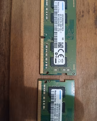 ram samsung 4bg x 2banchi 8gb totali ddr4 sodimm