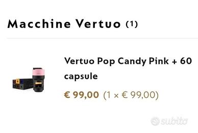 Macchina caffè cialde Nespresso VERTUO kit BERGAMO