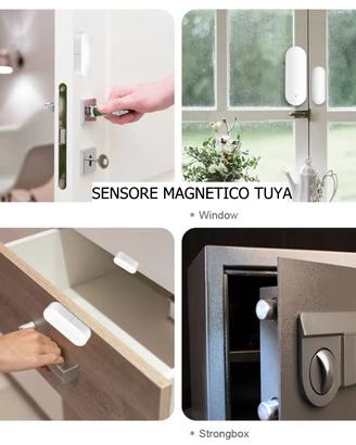 Kit 2 Sensori magnetico Porta Finestra WiFi Tuya