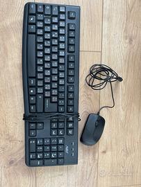 Tastiera e mouse ottico ADJ usb keyboard