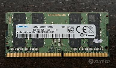 RAM Samsung 16GB DDR4 2400MHz SO-DIMM Notebook