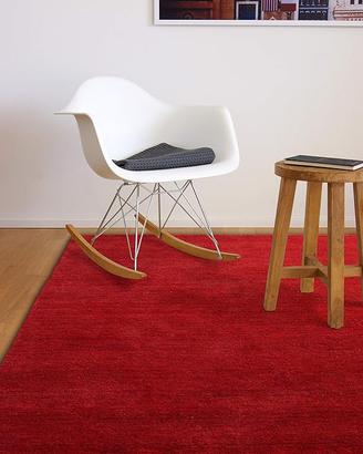 Tappeto Ikea rosso scuro, pelo corto, 133x195 cm