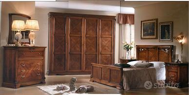 Camera da letto in legno massello