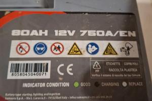 Batteria auto 80 ah