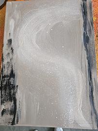 Quadro astratto moderno fatto a mano