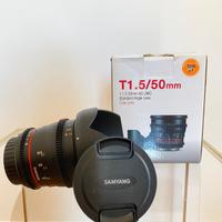 Obiettivo Samyang 50mmf 1.5 VDSLR AS UMC 