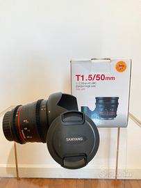 Obiettivo Samyang 50mmf 1.5 VDSLR AS UMC 