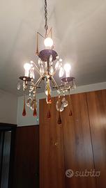 lampadario maestri vetrai di murano anni 70