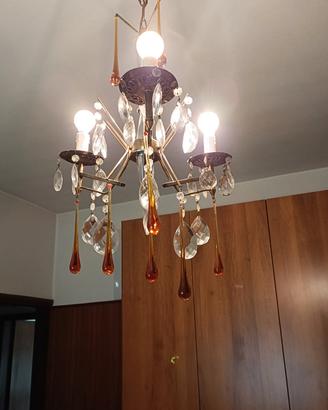 lampadario maestri vetrai di murano anni 70