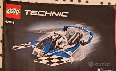 lego tecnich idroplano da corsa