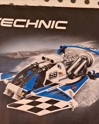 lego tecnich idroplano da corsa