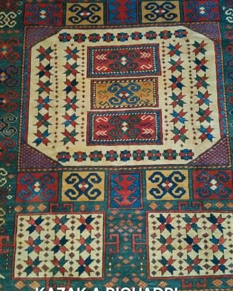 tappeto kazak a riquadri 