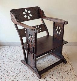 Poltrona Att. Ettore Zaccari - In Legno Primi '900