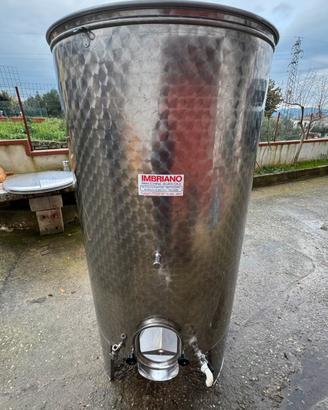 Botte 1000L + torchio idraulico + pigiatrice