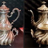 ARGENTO 800 Teiera zuccheriera Frugoni-491 gr.