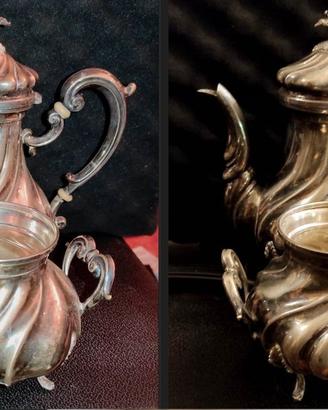 ARGENTO 800 Teiera zuccheriera Frugoni-491 gr.