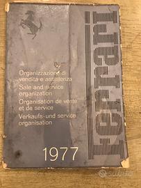Ferrari rete assistenza del 1977 originake.