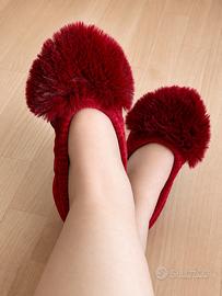 Pantofole antiscivolo rosse Calzedonia
