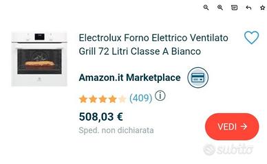 Forno ventilato Electrolux ancora imballato