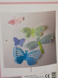 lampada da parete applique farfalle Haba