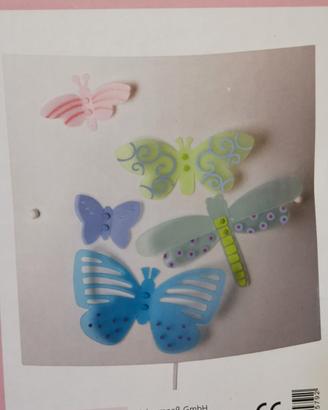 lampada da parete applique farfalle Haba