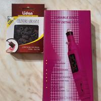 fresa per unghie+cilindri abrasivi