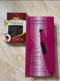 fresa per unghie+cilindri abrasivi