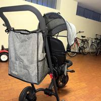 Triciclo bimbo con maniglione e cappottina – Ottim