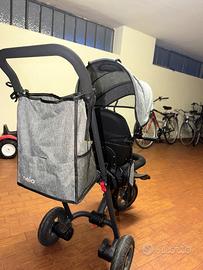 Triciclo bimbo con maniglione e cappottina – Ottim